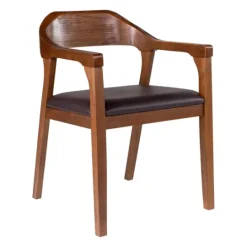 Kirkland's Home Chestnut Acacia Wood Dining Chair- Dining Chairs