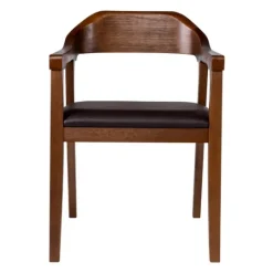 Kirkland's Home Chestnut Acacia Wood Dining Chair- Dining Chairs