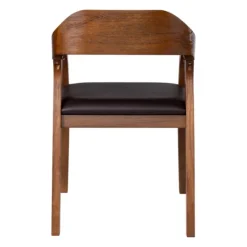 Kirkland's Home Chestnut Acacia Wood Dining Chair- Dining Chairs