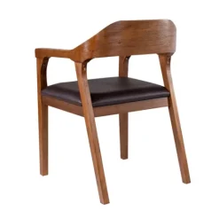 Kirkland's Home Chestnut Acacia Wood Dining Chair- Dining Chairs