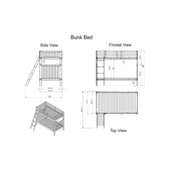 Kirkland's Home Chestnut Pine Removable Twin Bunk Bed With Drawers- Beds & Headboards