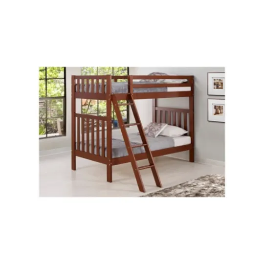 Kirkland's Home Chestnut Pine Wood Detachable Twin Bunk Bed- Beds & Headboards