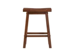 Kirkland's Home Chestnut Sonoma Saddle Counter Stools, Set Of 2- Bar Stools & Counter Height Stools