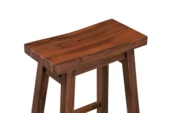 Kirkland's Home Chestnut Sonoma Saddle Counter Stools, Set Of 2- Bar Stools & Counter Height Stools