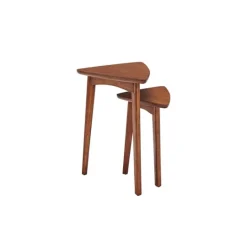 Kirkland's Home Chestnut Wood Triangular Accent Tables, Set Of 2- Accent & End Tables