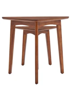 Kirkland's Home Chestnut Wood Triangular Accent Tables, Set Of 2- Accent & End Tables