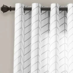 Kirkland's Home Chevron 2-Pc. Curtain Panel Set, 84 In.- Curtains & Drapes