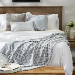 Kirkland's Home Chevron Plush Throw- Blankets & Throws