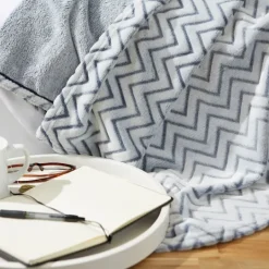 Kirkland's Home Chevron Plush Throw- Blankets & Throws