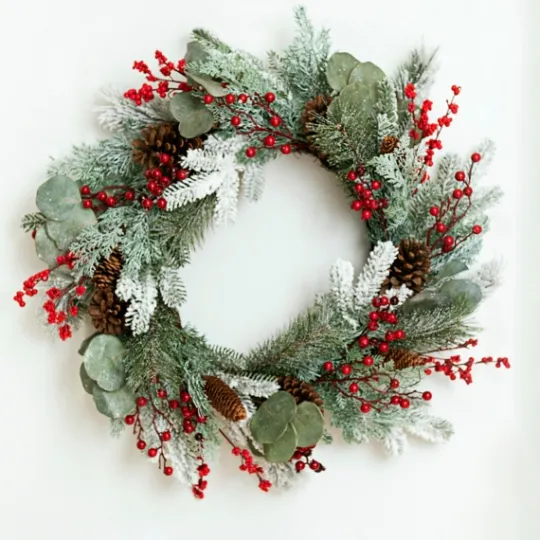 Kirkland's Home Chilled Eucalyptus And Pineberry Wreath- Wreaths