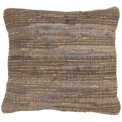 Kirkland's Home Chindi Woven Jute Throw Pillow- Pillows