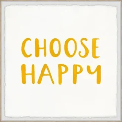 Kirkland's Home Choose Happy Framed Wall Plaque- Wall Quotes & Signs