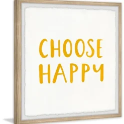 Kirkland's Home Choose Happy Framed Wall Plaque- Wall Quotes & Signs