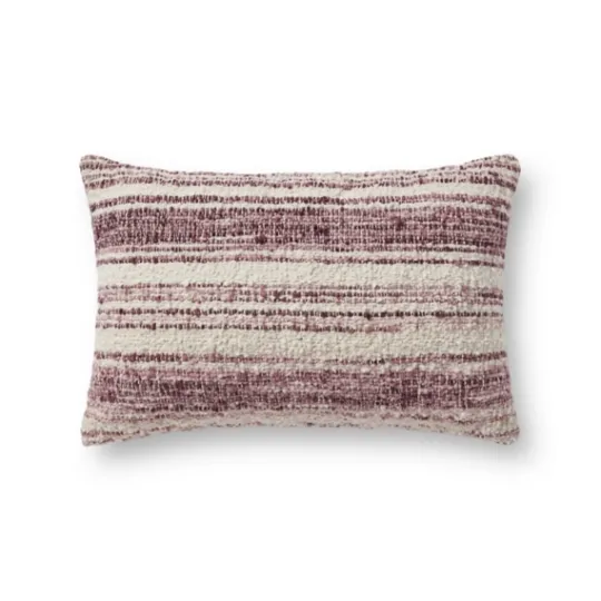 Kirkland's Home Chris Loves Julia X Loloi Burgundy Darcy Pillow- Pillows