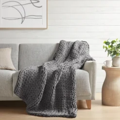 Kirkland's Home Chunky Double Knit Cozy Throw- Blankets & Throws