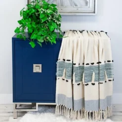 Kirkland's Home Chunky Stitch Cotton Throw- Blankets & Throws