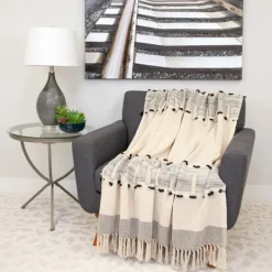 Kirkland's Home Chunky Stitch Cotton Throw- Blankets & Throws