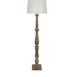 Kirkland's Home Chunky Washed Brown Floor Lamp- Floor Lamps