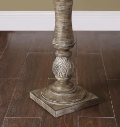 Kirkland's Home Chunky Washed Brown Floor Lamp- Floor Lamps