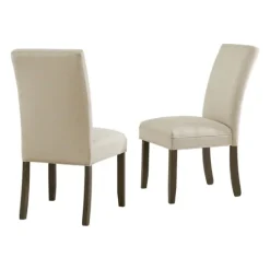 Kirkland's Home Cianna Cream 2-Pc. Upholstered Dining Chair Set- Dining Chairs