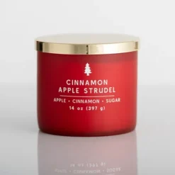 Kirkland's Home Cinnamon Apple Strudel Triple Wick Jar Candle- Candles