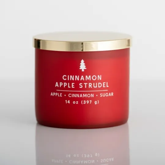 Kirkland's Home Cinnamon Apple Strudel Triple Wick Jar Candle- Candles