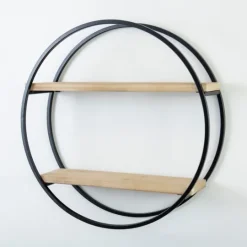 Kirkland's Home Circle Double Wood Wall Shelf, 25 In.- Shelves