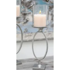 Kirkland's Home Circular Center Hurricane Candle Holder- Candle Holders