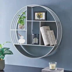 Kirkland's Home Circular Open Sides Floating Shelf- Shelves
