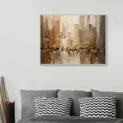 Kirkland's Home City Rush 5 Framed Canvas Art Print- Canvas Art