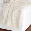 Kirkland's Home Classic Cable Knit Stitch Throw Blanket- Blankets & Throws