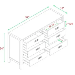 Kirkland's Home Classic 6-Drawer Dresser- Dressers & Chests