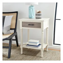 Kirkland's Home Classic Ribbed Drawer Accent Table- Accent & End Tables