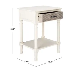 Kirkland's Home Classic Ribbed Drawer Accent Table- Accent & End Tables