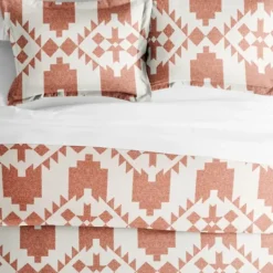 Kirkland's Home Clay Adobe Diamond 2-Pc. Twin Duvet Cover Set- Duvets