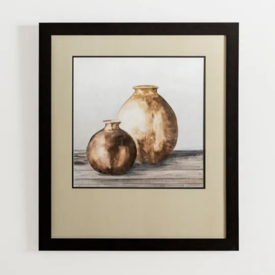 Kirkland's Home Clay Pot Still Life I Framed Art Print- Framed Art