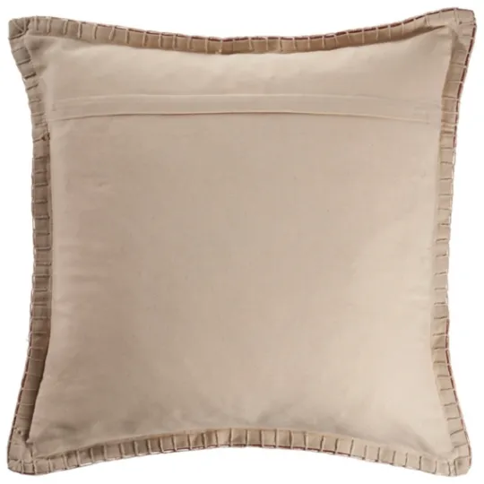 Kirkland's Home Clay Stitched Flange Velvet Throw Pillow- Pillows