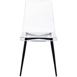 Kirkland's Home Clear And Black Modern Dining Chairs, Set Of 2- Dining Chairs