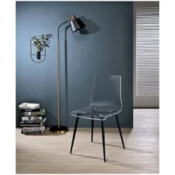 Kirkland's Home Clear And Black Modern Dining Chairs, Set Of 2- Dining Chairs