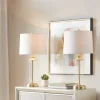 Kirkland's Home Clear Glass Base Gold Table Lamps, Set Of 2- Table Lamps