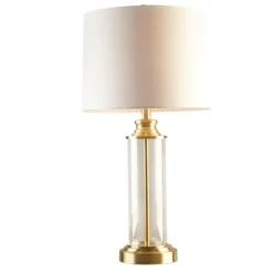 Kirkland's Home Clear Glass Base Gold Table Lamps, Set Of 2- Table Lamps