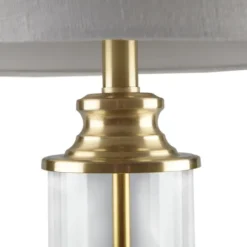Kirkland's Home Clear Glass Base Gold Table Lamps, Set Of 2- Table Lamps