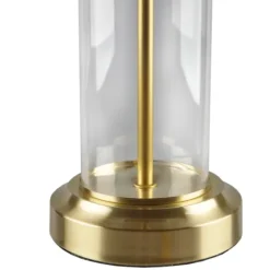 Kirkland's Home Clear Glass Base Gold Table Lamps, Set Of 2- Table Lamps