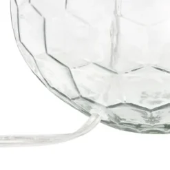 Kirkland's Home Clear Glass Honeycomb Table Lamp- Table Lamps