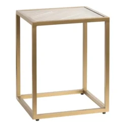 Kirkland's Home Clear Glass Top Metal Base Accent Table- Accent & End Tables