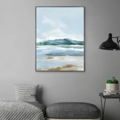 Kirkland's Home Coastal Mountains I Framed Canvas Art Print- Canvas Art
