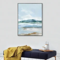 Kirkland's Home Coastal Mountains I Framed Canvas Art Print- Canvas Art