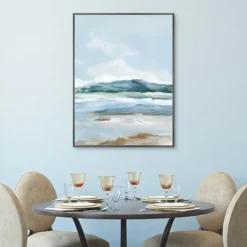 Kirkland's Home Coastal Mountains I Framed Canvas Art Print- Canvas Art