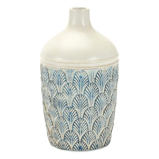 Kirkland's Home Coastal Scalloped Vases, Set Of 3- Vases