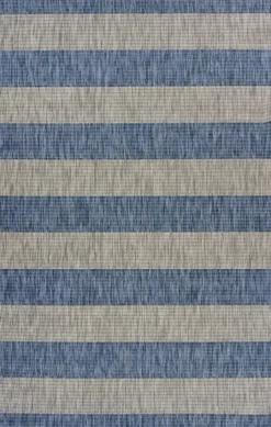 Kirkland's Home Coastal Stripes Outdoor Area Rug, 7X9- Outdoor Rugs